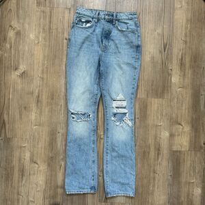 Lovers and Friends Reece High Rise Rigid Slim Straight Jean Robertson Size 24